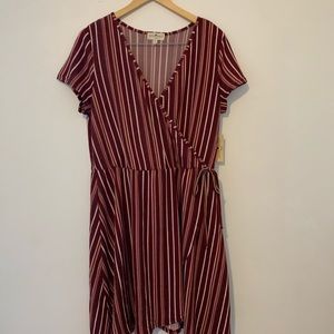 Derek Heart Wrap Dress